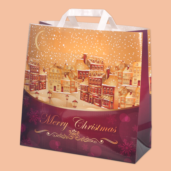 Чанта "Коледна нощ" - Чанти за многократна употреба
