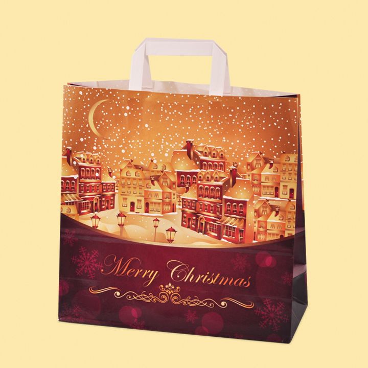 Хартиена чанта "Коледна нощ"   - Луксозни хартиени чанти